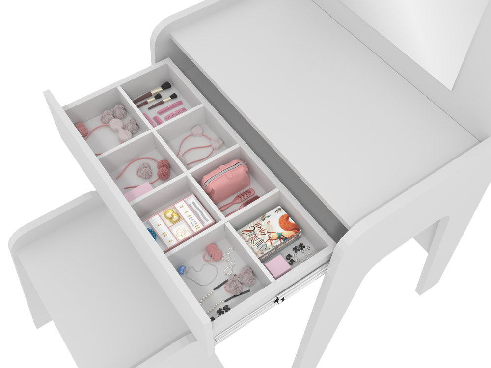 Children's bedrooms - Ternura Dressing Table with Mirror - MULTIMÓVEIS