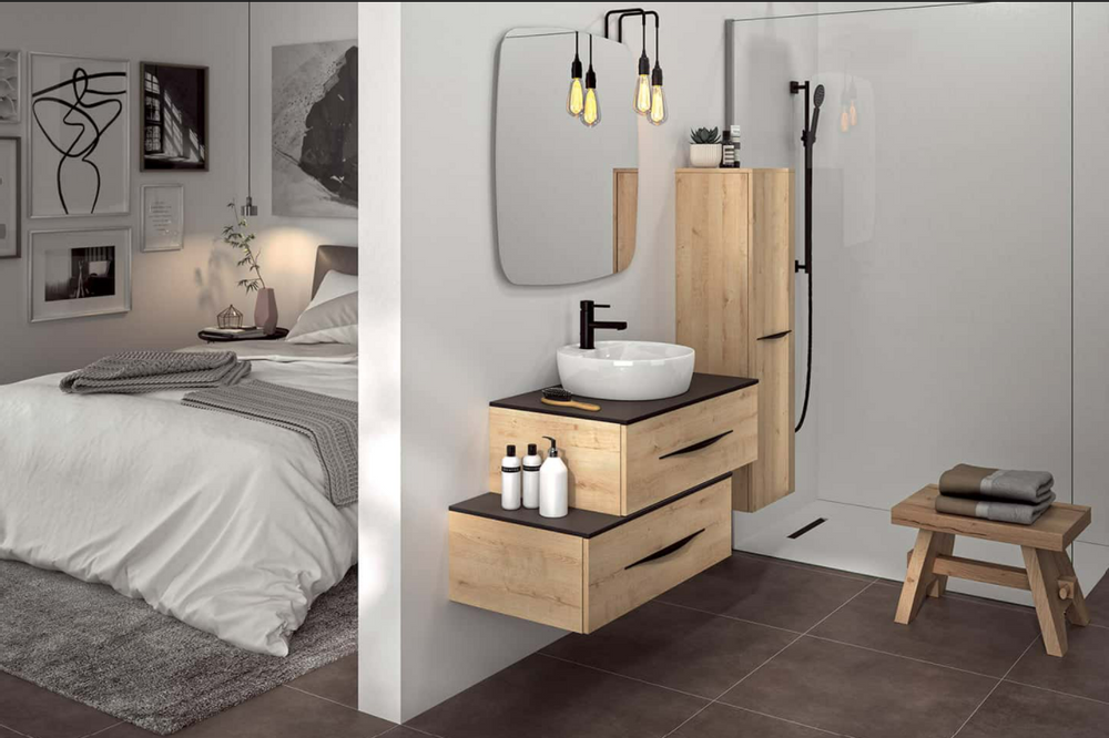 Chests of drawers - BENTO bathroom cabinet - DECOTEC