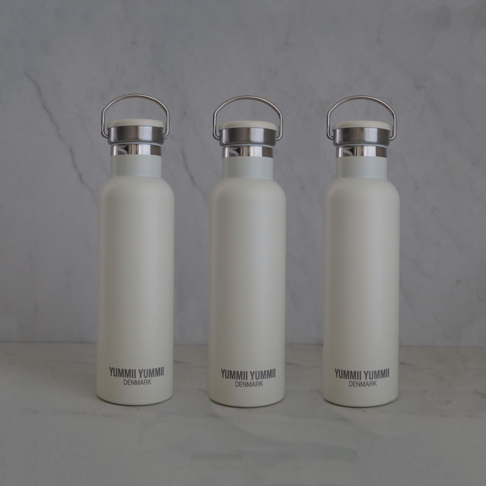 Children's mealtime - THERMOBOTTLE MEDIUM PEARL WHITE - YUMMII YUMMII
