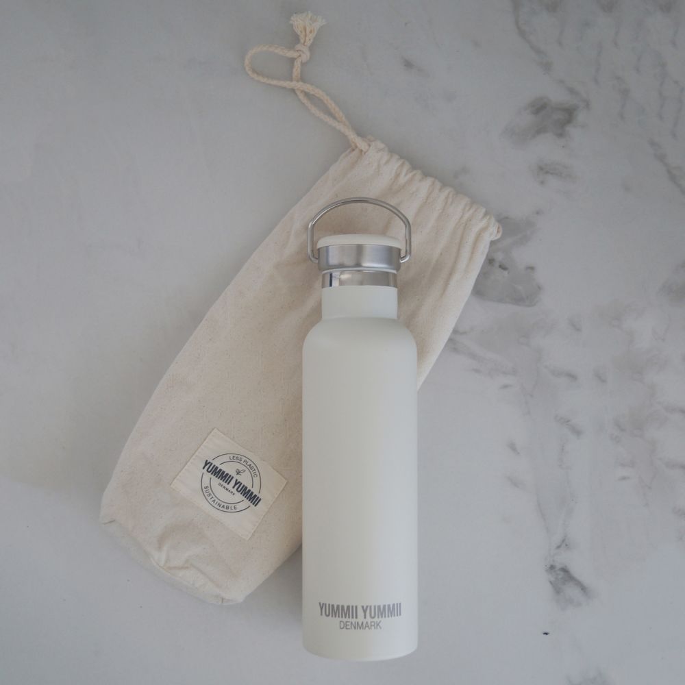 Children's mealtime - THERMOBOTTLE MEDIUM PEARL WHITE - YUMMII YUMMII