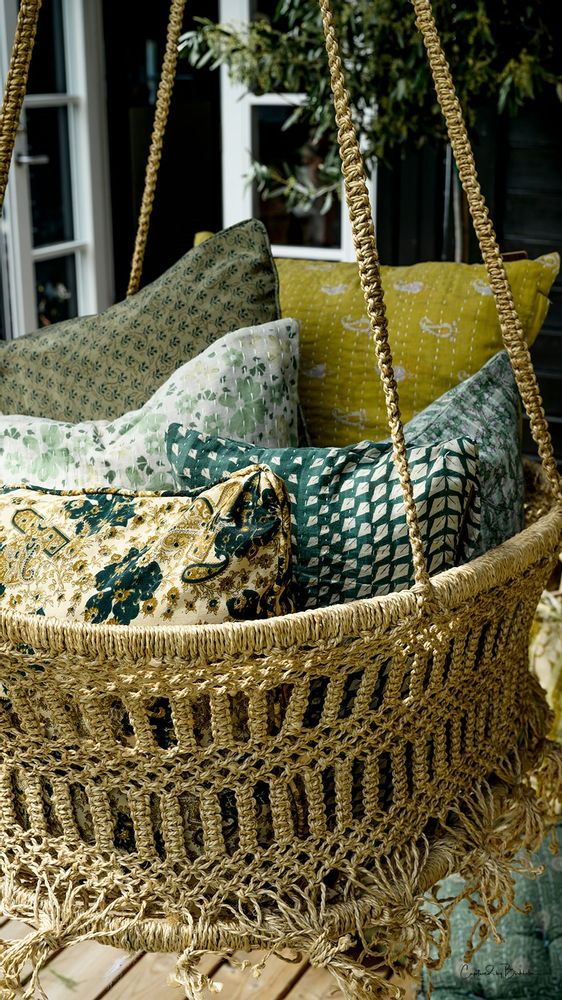 Coussins textile - Coussin Sari Kantha - QUOTE COPENHAGEN APS