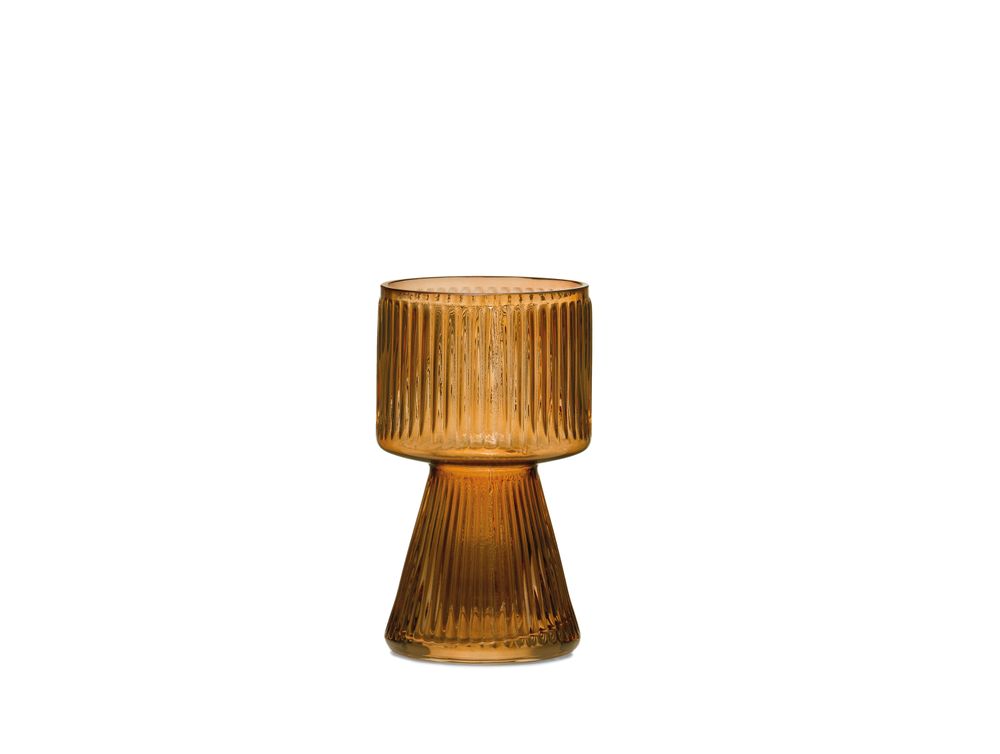 Vases - Sami amber glass vase Ø12x20 cm CR71113 - ANDREA HOUSE