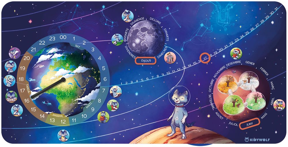 Children's arts and crafts - Educational calendar - KIDYWOLF