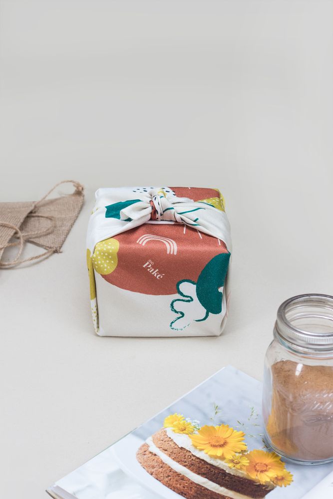 Gifts - Zero waste gift wrap (furoshiki) - Size 50 x 50 cm - PAKÉ