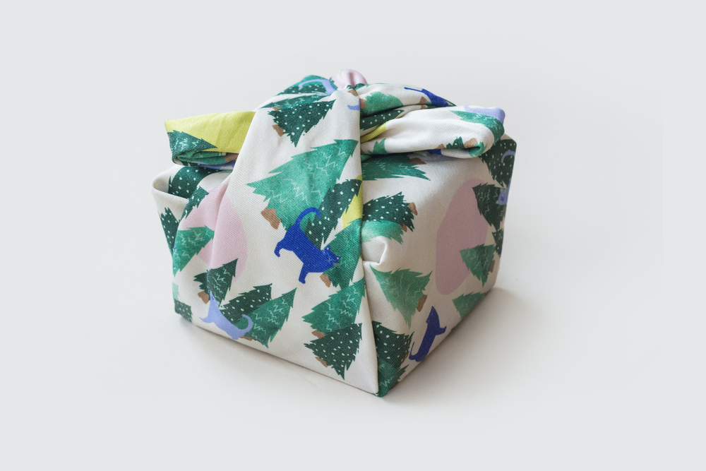 Gifts - Zero waste gift wrap (furoshiki) - Size 75 x 75 cm - PAKÉ
