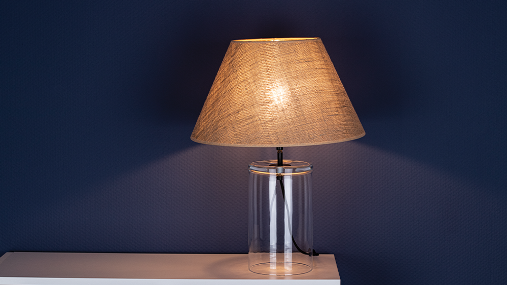 Desk lamps - JUTE Glass / made in EUROPE - BRITOP LIGHTING POLAND