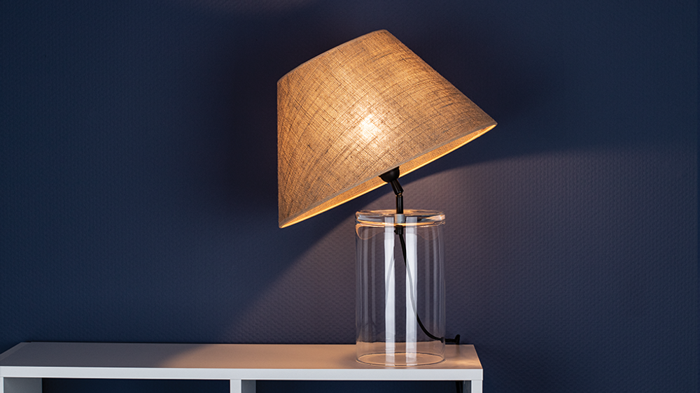 Desk lamps - JUTE Glass / made in EUROPE - BRITOP LIGHTING POLAND