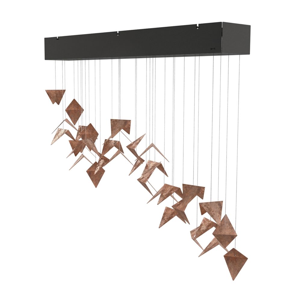 Suspensions - Lustre VILINE noir et rouille LGH0841 - GIE EL