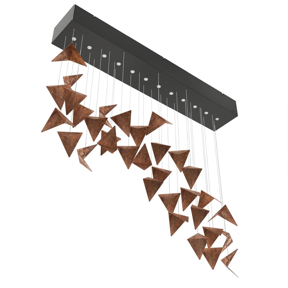 Suspensions - Lustre VILINE noir et rouille LGH0841 - GIE EL