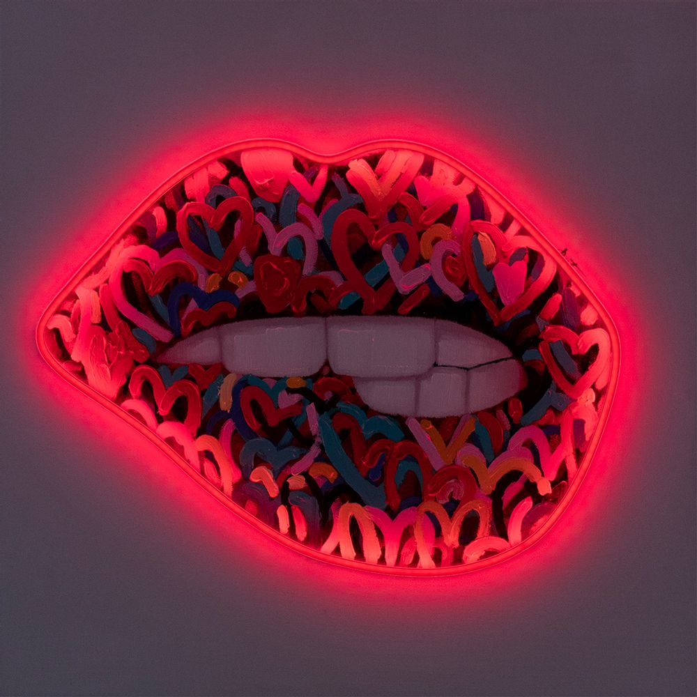 Paintings - Wall Painting (LED Neon) - Mouth - LOCOMOCEAN
