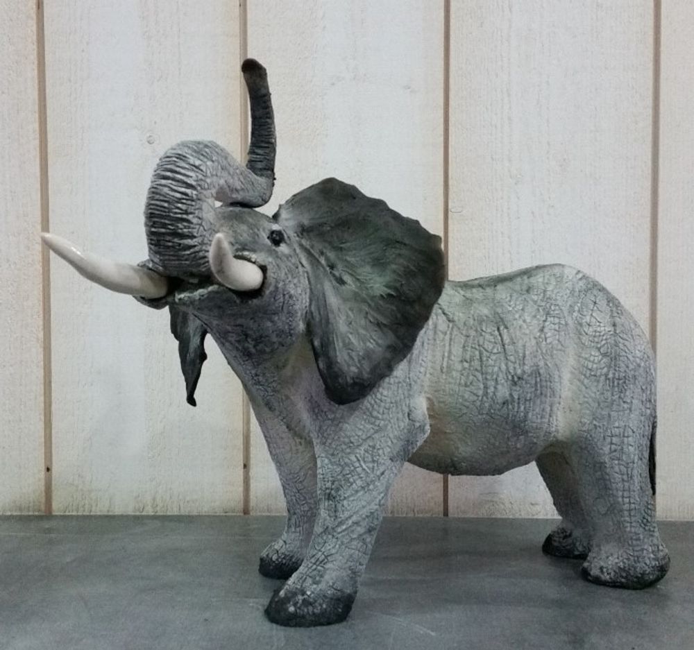 Unique pieces - Smoky Elephant Raku - ANNE DE SAUVEBOEUF CERAMISTE