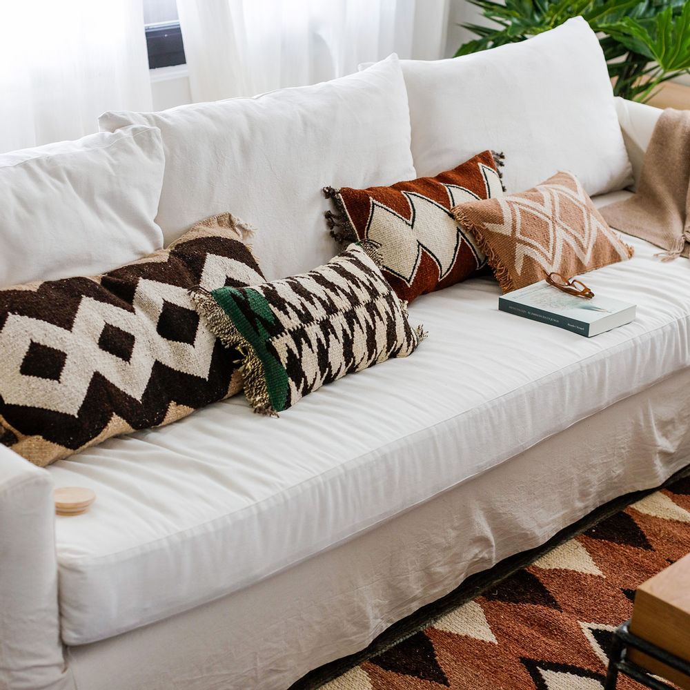 Fabric cushions - Wool Tapestry Cushion - MATRIARCA | NATIVE ART