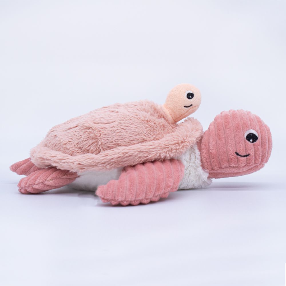 Peluches - SAUVENOU LA TORTUE ET SON BEBE  ROSE - LES PTIPOTOS - DEGLINGOS