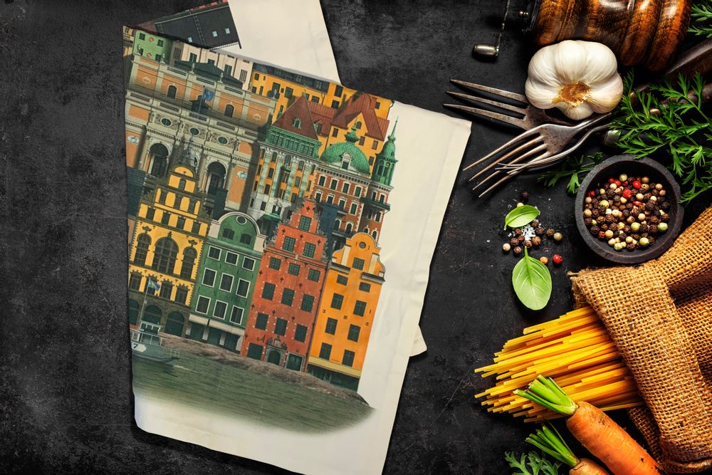 Gifts - Stockholm tea towel - MARTIN SCHWARTZ