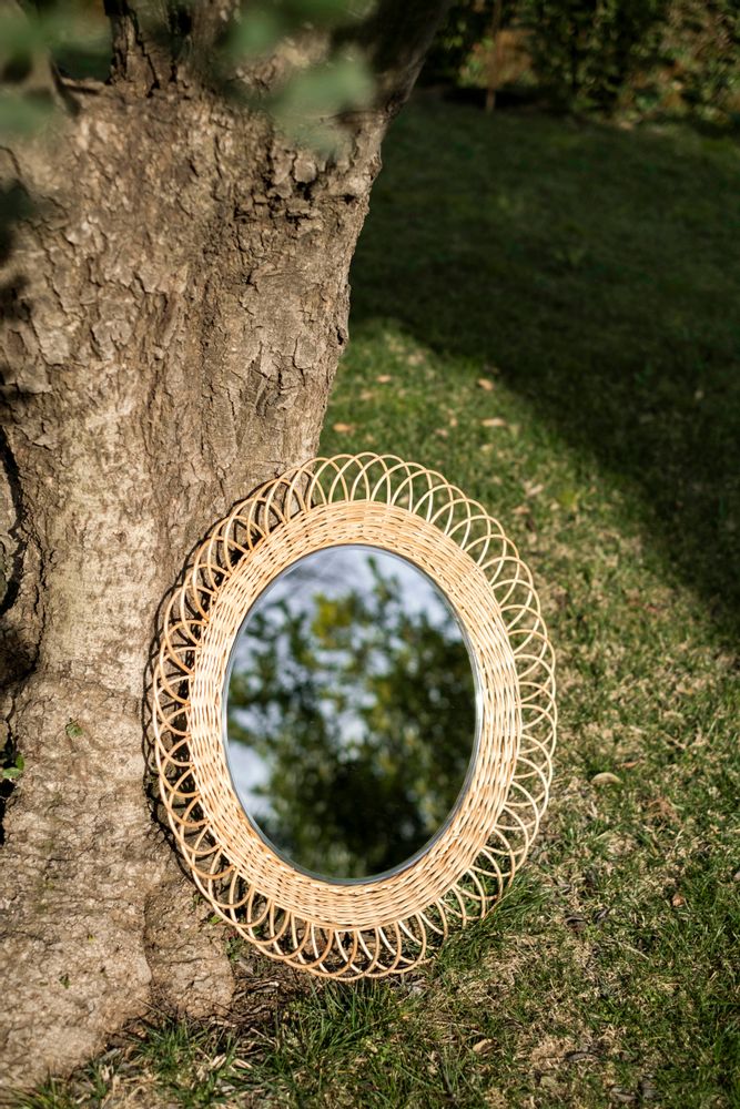 Miroirs - MIROIR OSIER Ø68X5,5 AX21534 - ANDREA HOUSE