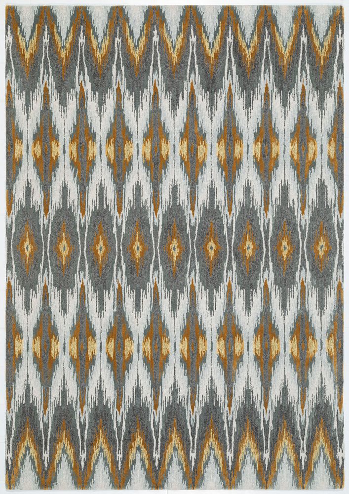 Design objects - Iris Ikat Grey, Luxurious Hand Tufted Rug - OBEETEE