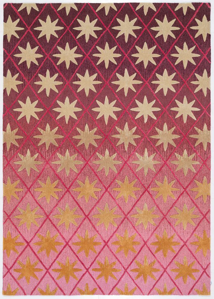 Contemporary carpets - Atlas Sky Pink, Luxurious Hand Tufted Rug - OBEETEE