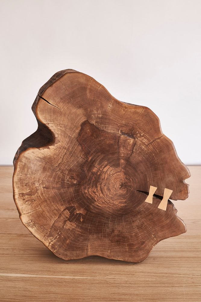 Coffee tables - rustic walnut table - VAN DEN HEEDE-FURNITURE-ART-DESIGN