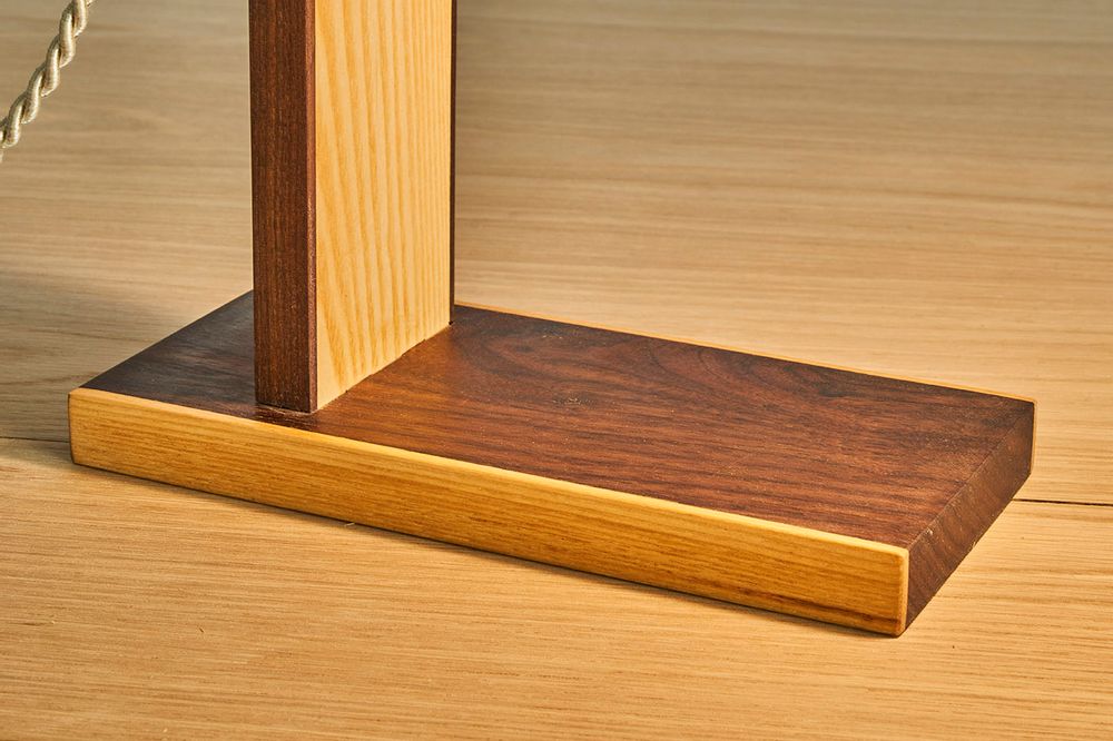 Desk lamps - DRAPE 2 wooden night lamp - VAN DEN HEEDE-FURNITURE-ART-DESIGN