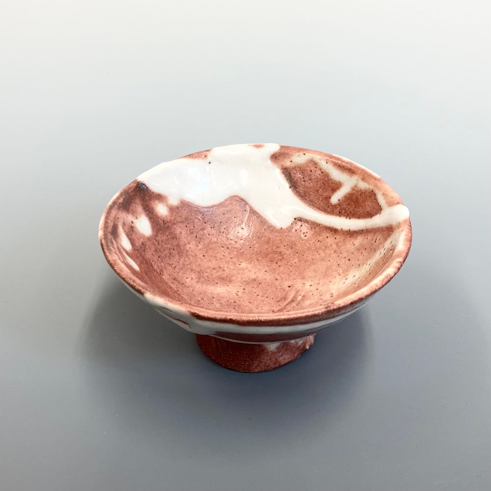 Platter and bowls - Shino Footed Bowl - YOULA SELECTION