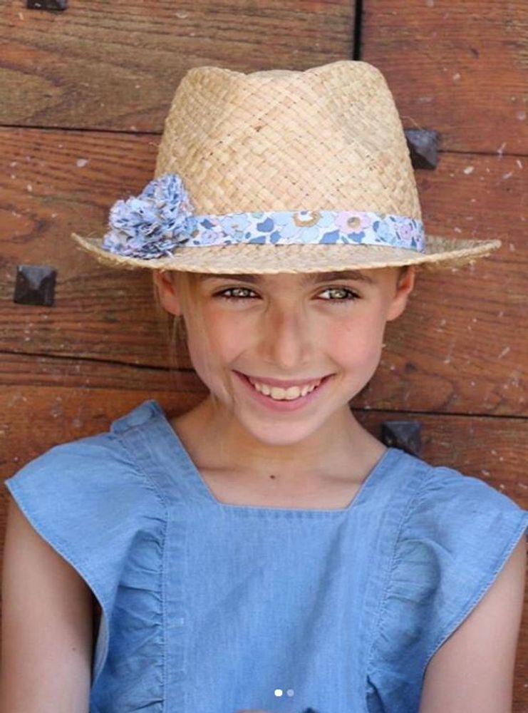 Hats - Liberty Straw Hat or Japanese Fabric - OBI OBI