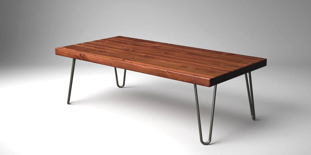 Tables basses - Table basse rustique avec pieds en épingle à cheveux - LIVING MEDITERANEO