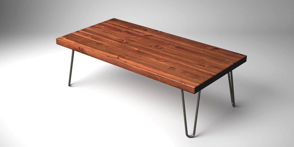 Tables basses - Table basse rustique avec pieds en épingle à cheveux - LIVING MEDITERANEO