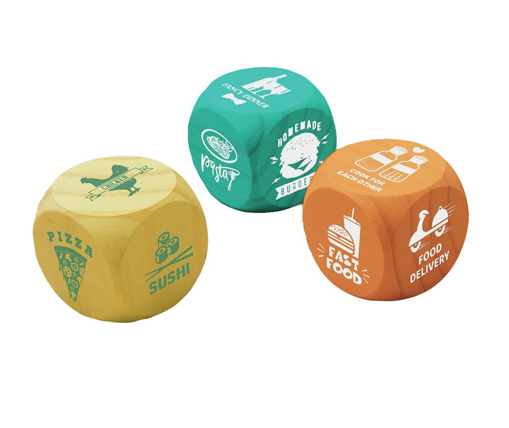 Gifts - DICE SET " WHAT TO EAT” - "WHAT TO WATCH" - FISURA