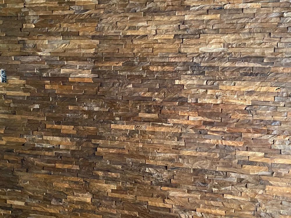 Wall panels - Aged TEAK wall covering - WOOD & FLOOR