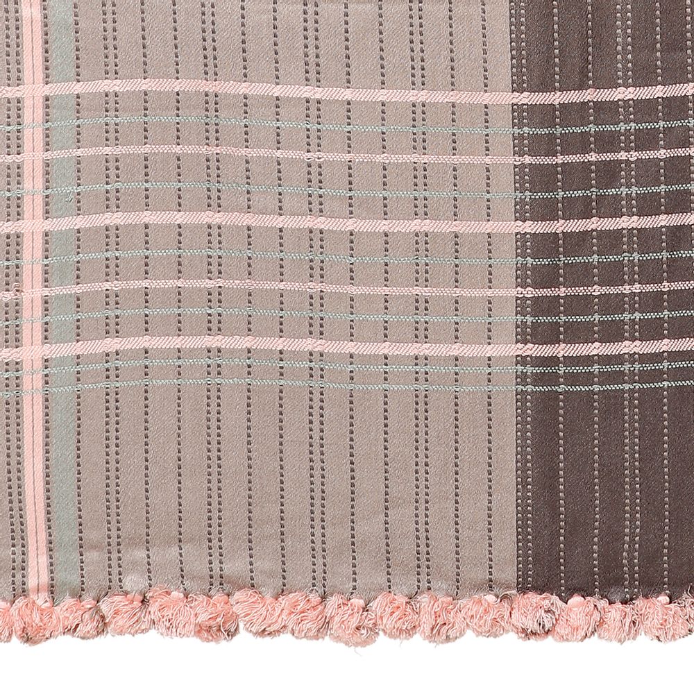 Scarves - Evergreen Mallow stole - AADYAM HANDWOVEN