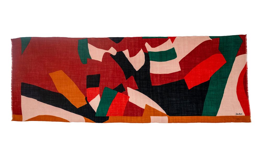Scarves - Scarf Wave - rouge - BOULBAR