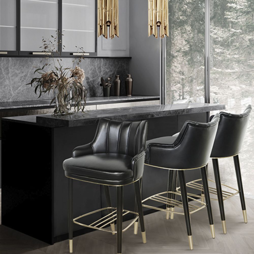 Meubles de cuisines - TABOURET DE COMPTOIR PRUNE - BRABBU