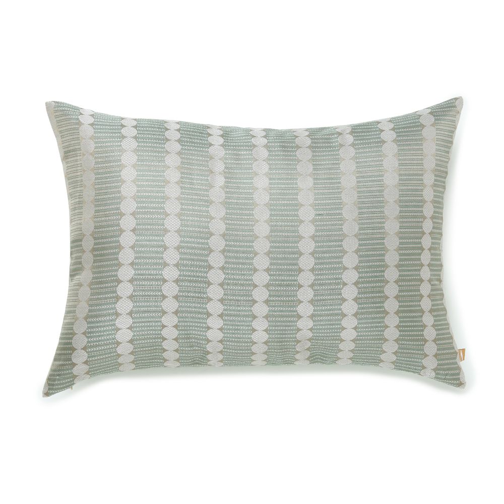 Cushions - Gol Mint Cushion Cover - AADYAM HANDWOVEN