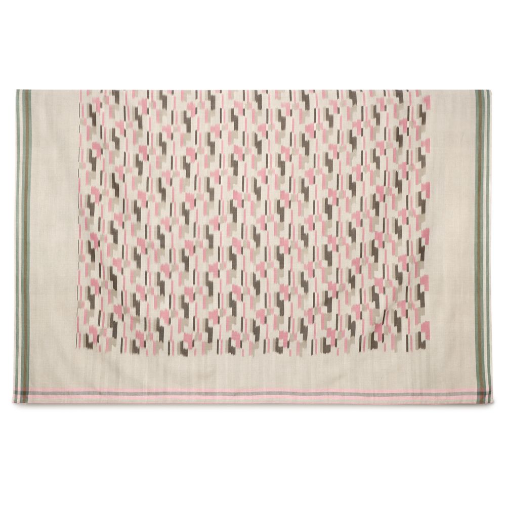 Bed linens - Bilok Pink Bedcover - AADYAM HANDWOVEN
