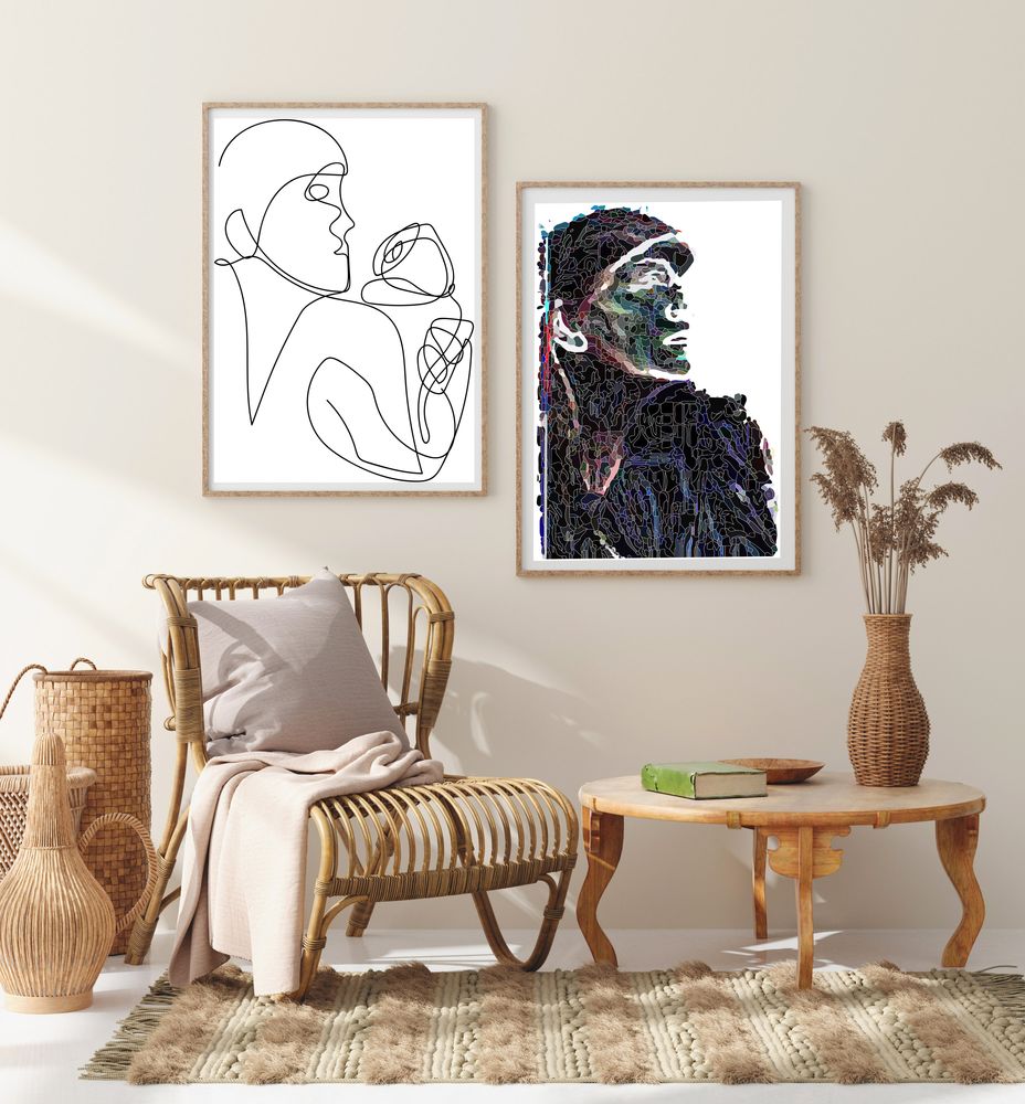 Tableaux - "NATI" Tirage d'art - L'ATELIER D'ANGES HEUREUX