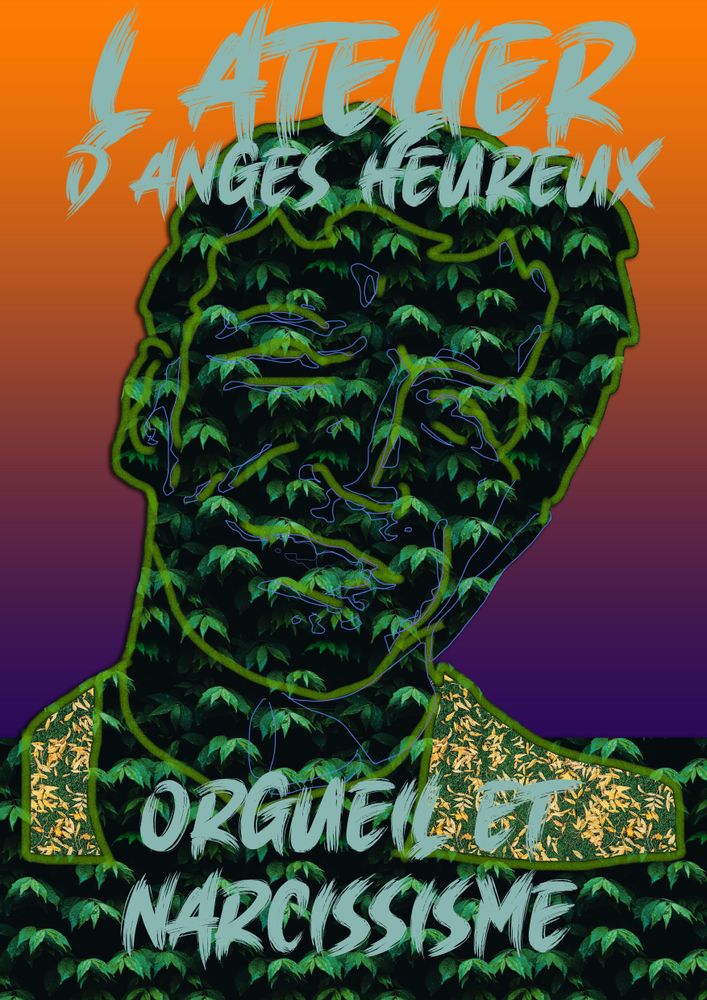 Paintings - “Pride and Narcissism” Art Print - L'ATELIER D'ANGES HEUREUX
