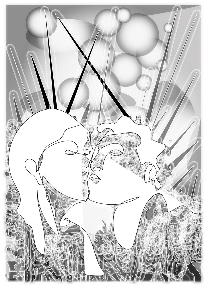 Paintings - “LOVE” limited prints several models - L'ATELIER D'ANGES HEUREUX