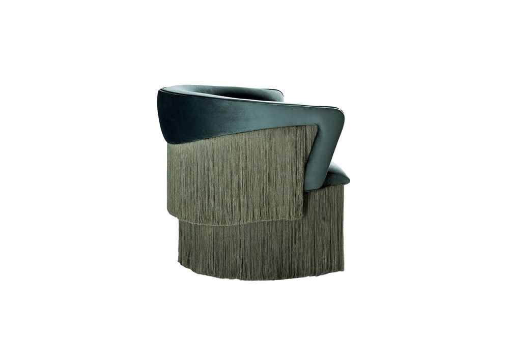 Fauteuils - Fauteuil pivotant à franges Breeze - STUDIO MARTA MANENTE DESIGN