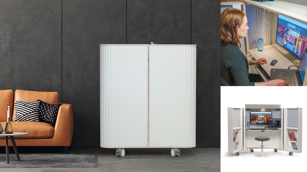 Mobilier et rangements pour bureau - Meuble Espace de bureau acoustique - EVAVAARADESIGN