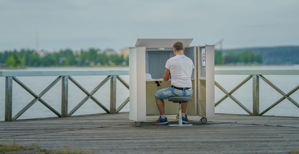 Mobilier et rangements pour bureau - Meuble Espace de bureau acoustique - EVAVAARADESIGN