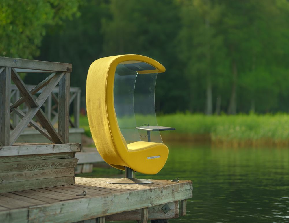 Solutions acoustiques - Fauteuil rotatif - Silence Sound Center - EVAVAARADESIGN
