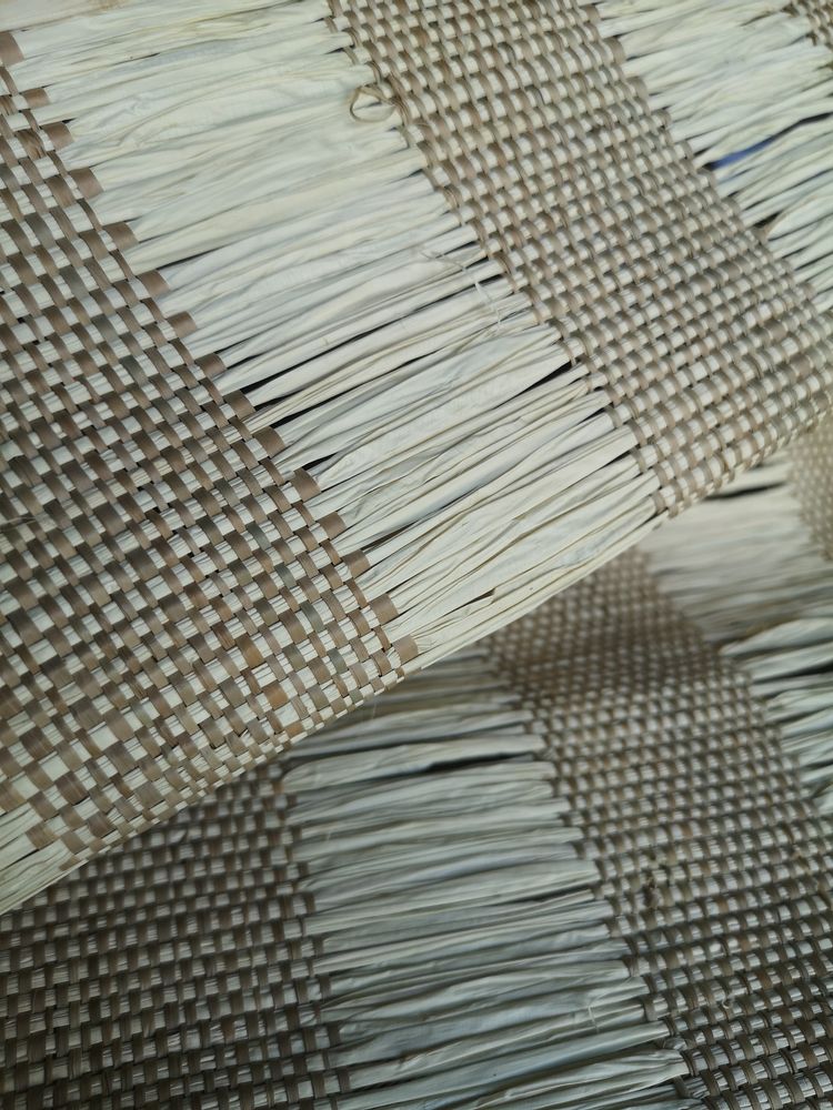 Upholstery fabrics - EVASION raffia fabric - BISSON BRUNEEL