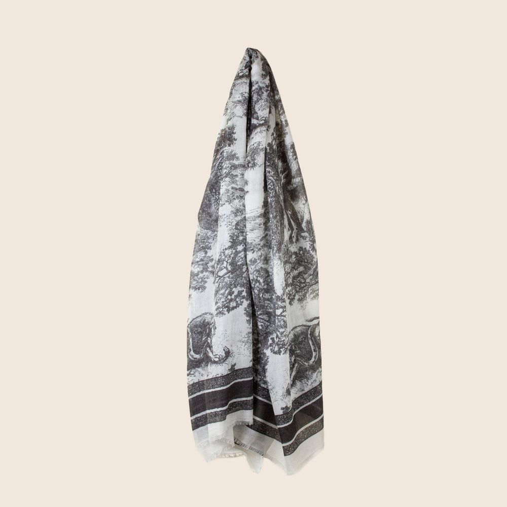 Foulards et écharpes - Écharpe en cachemire à imprimé Savanna - OATS AND RICE