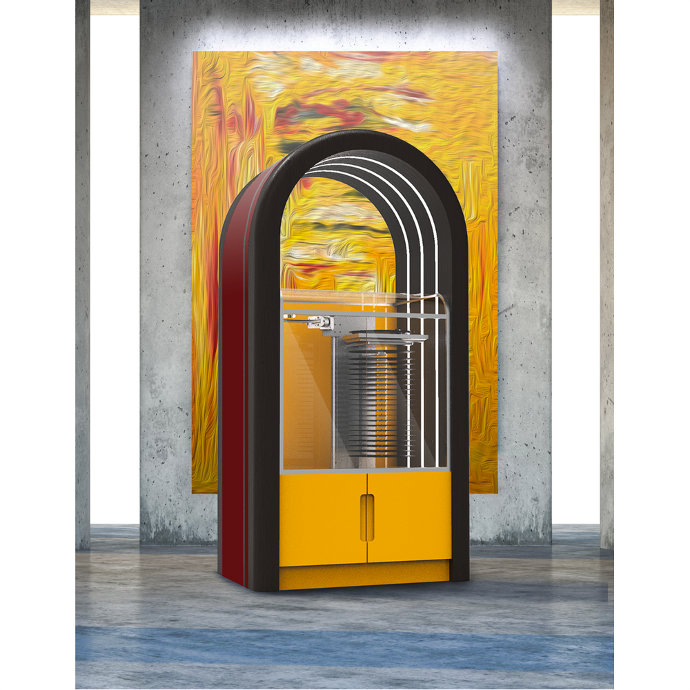 Enceintes et radios - Jukebox Orphéau | Série Arche | Orange - JUKEBOX ORPHÉAU