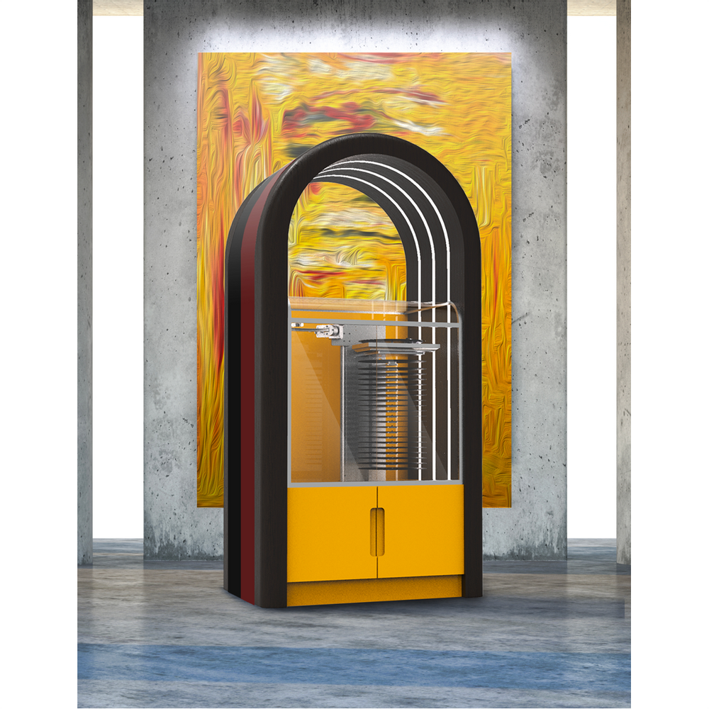 Enceintes et radios - Jukebox Orphéau | Série Arche | Orange - JUKEBOX ORPHÉAU