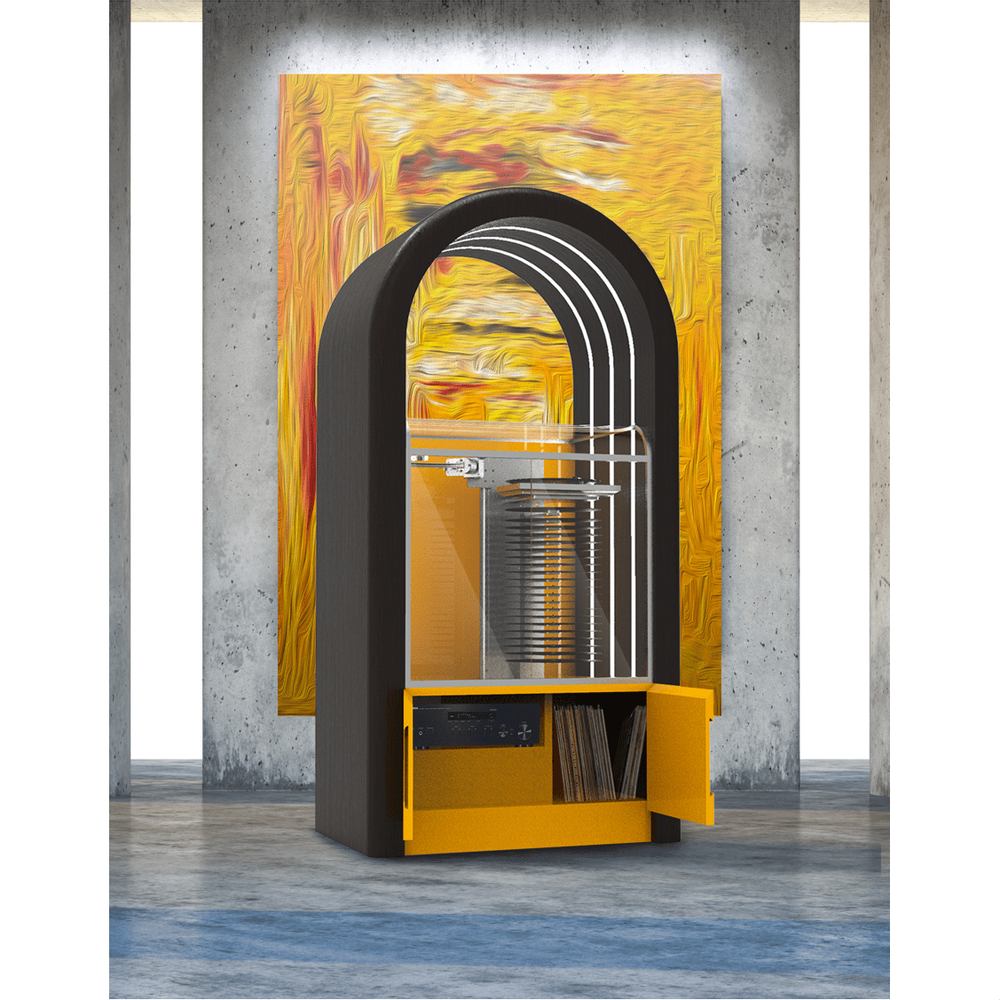 Enceintes et radios - Jukebox Orphéau | Série Arche | Orange - JUKEBOX ORPHÉAU
