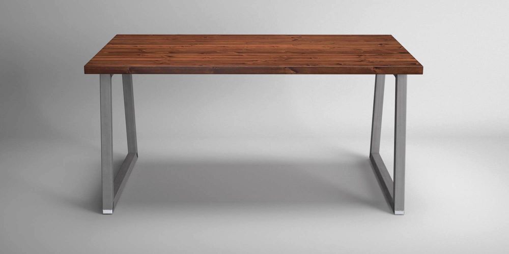 Dining Tables - Dining Table with Square Tubular Legs Type O trapezium  - LIVING MEDITERANEO