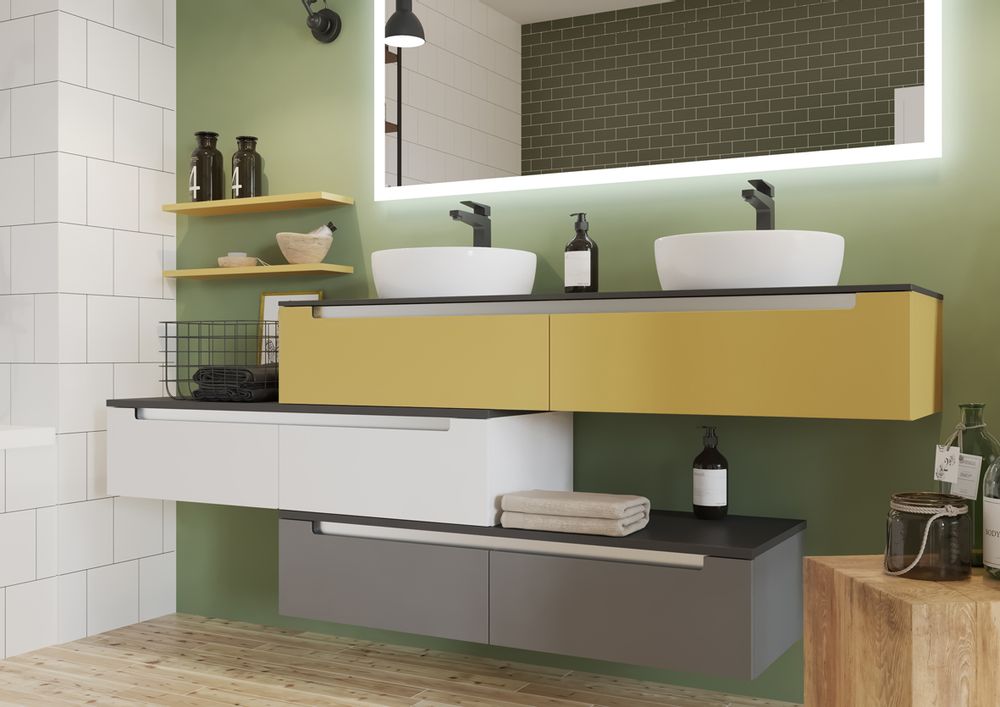 Chests of drawers - BENTO bathroom cabinet - DECOTEC