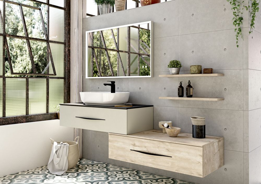 Chests of drawers - BENTO bathroom cabinet - DECOTEC