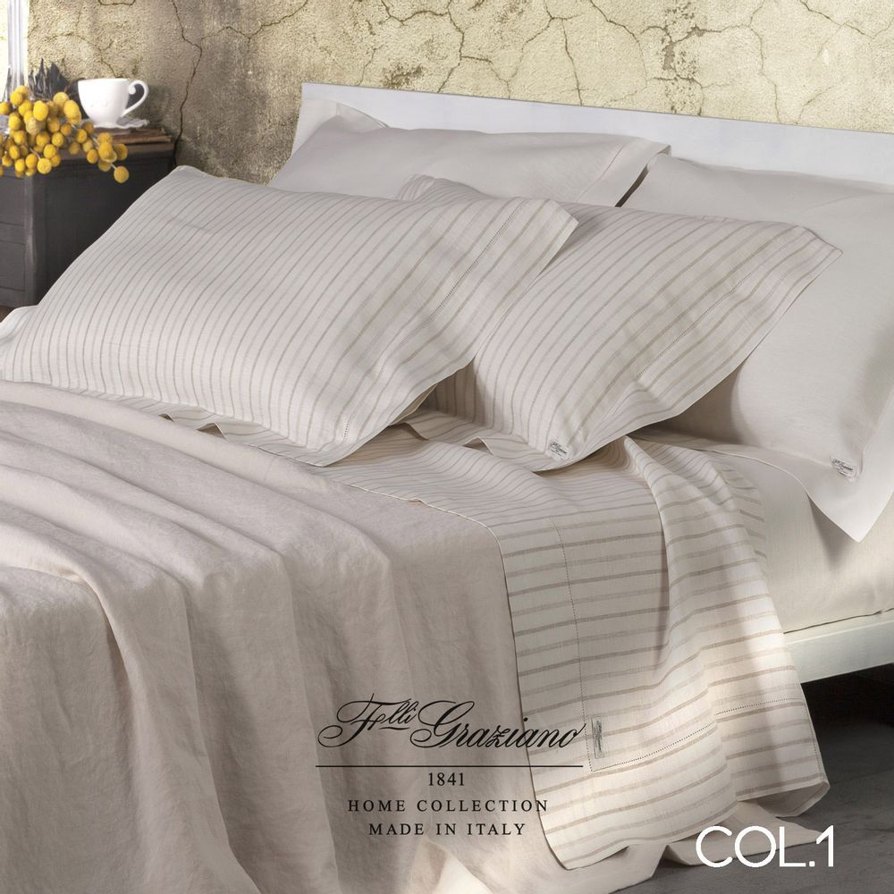 Bed linens - Lino Natura des. 1 Bed linens - GRAZIANO FRATELLI FU SEVERINO